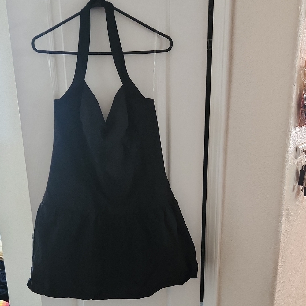 Wild Fable Halter Black Dress, Size Large